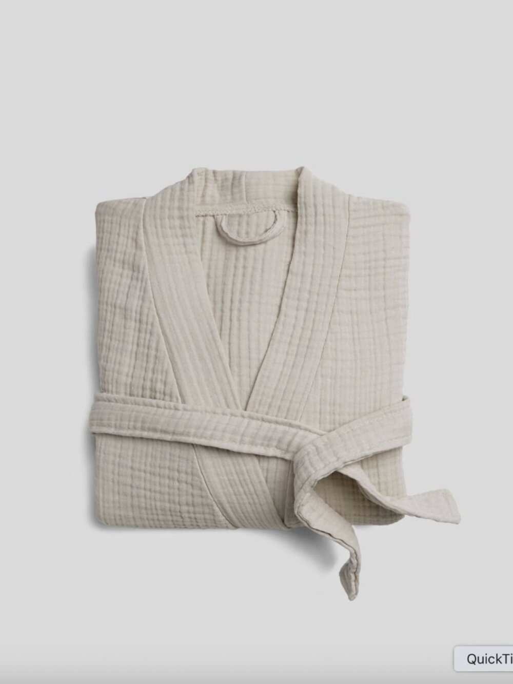 NWT Parachute Cloud Cotton Bathrobe in Bone/Ivory/Cream